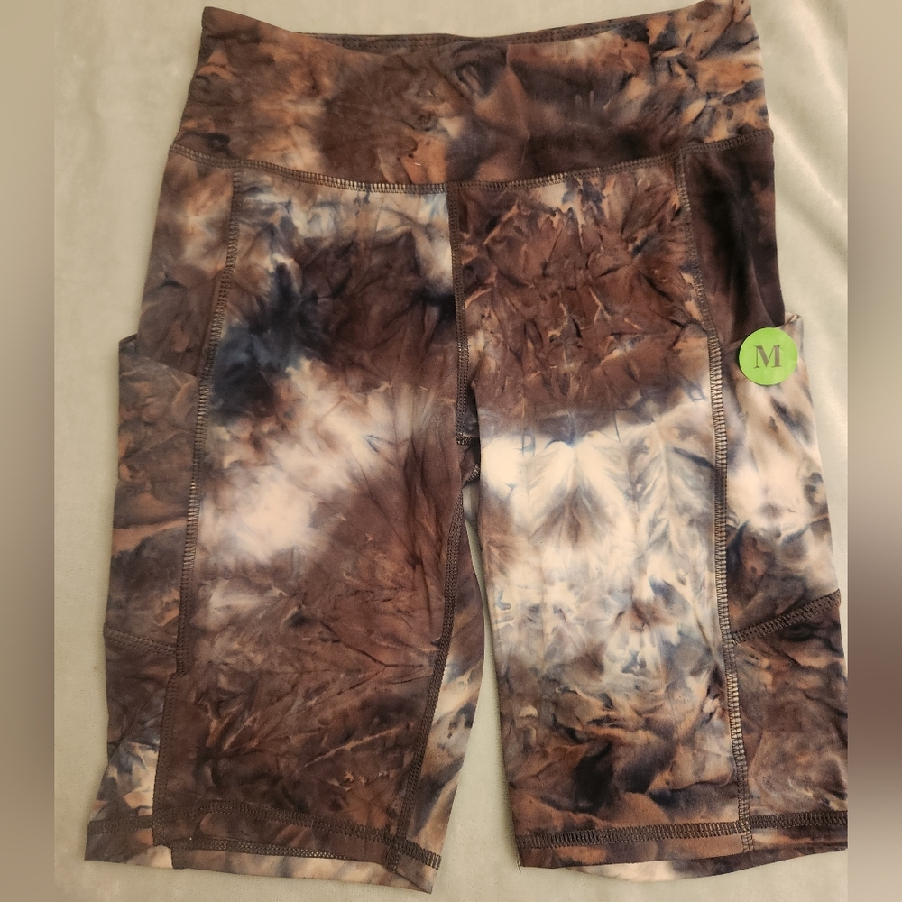 Tie Dye Life Biker Shorts with Pockets